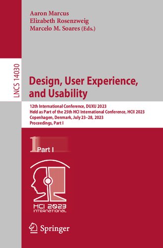 Design, User Experience, and Usability (Lecture Notes in Computer Science)