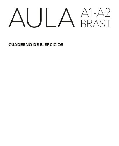 Aula A1-A2 Brasil (cuaderno de ejercicios)