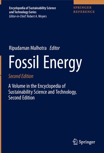 Fossil Energy (Encyclopedia of Sustainability Science and Technology Series)