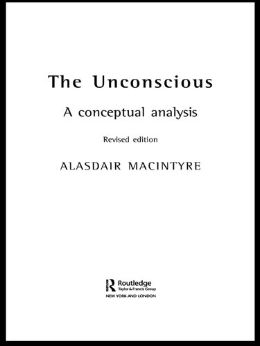 The Unconscious: A Conceptual Analysis