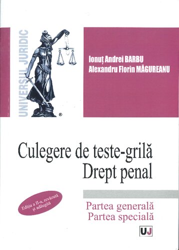 Culegere de teste-grila. Drept penal