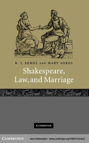 Shakespeare, Law, and Marriage