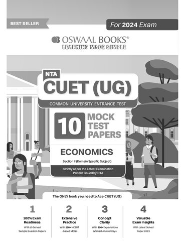 NTA CUET (UG) 10 Mock Test Sample Question Papers Economics (2024)