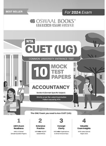 NTA CUET (UG) 10 Mock Test Sample Question Papers Accountancy (2024)