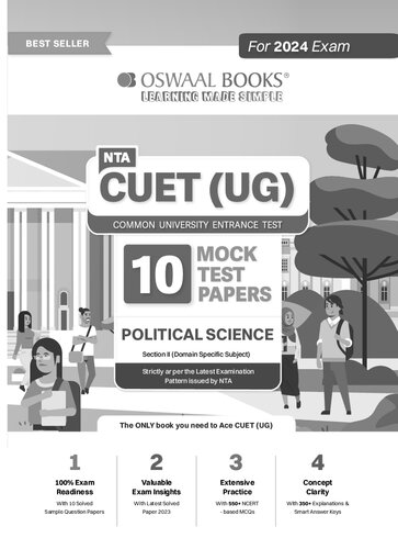 NTA CUET (UG) 10 Mock Test Sample Question Papers Political Science (2024)