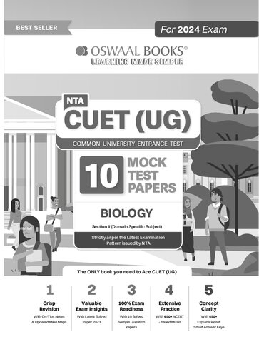 NTA CUET (UG) 10 Mock Test Sample Question Papers Biology (2024)