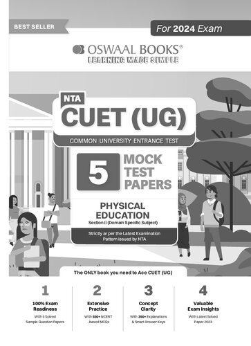 NTA CUET (UG) 5 Mock Test Sample Question Papers Physical Education (2024)