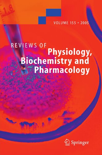 Reviews of Physiology, Biochemistry and Pharmacology 155