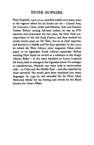 The Great Game: On Secret Service in High Asia