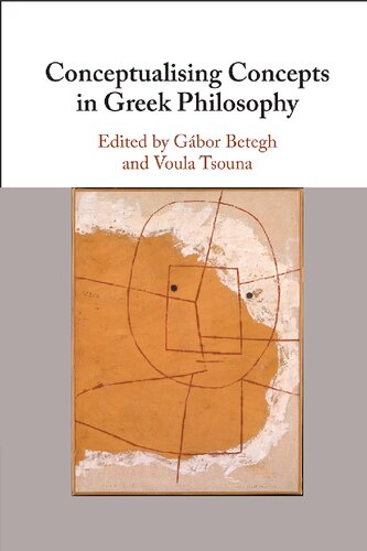 Conceptualising Concepts in Greek Philosophy