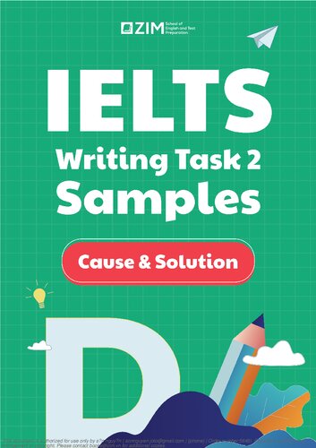 IELTS Writing Task 2 Samples - Cause & Solution