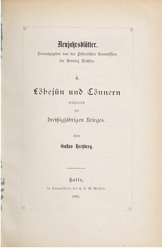 Löbejün und Cönnern während des Dreißigjährigen Krieges