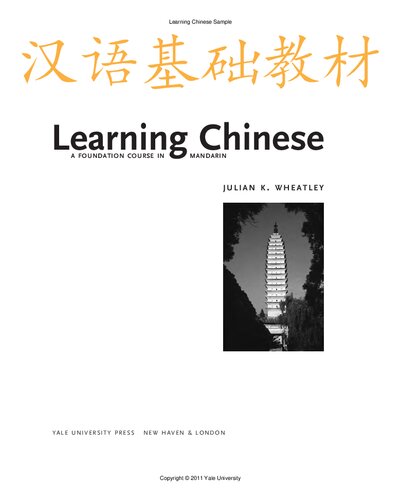 Learning Chinese , A Foundation Course in Mandarin