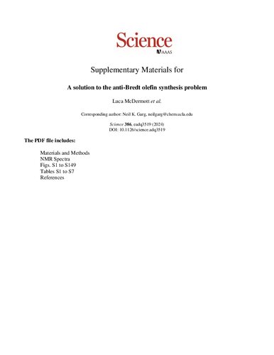 A solution to the anti-Bredt olefin synthesis problem