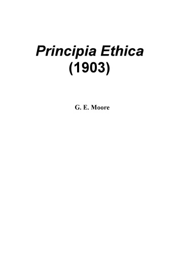 Principia Ethica