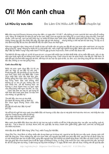 Ơi! Món canh chua