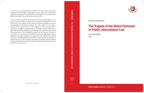 The Tragedy of the Global Commons in Public International Law