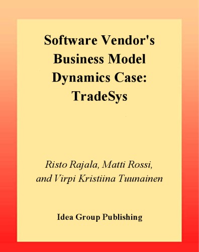 Software Vendor's Business Model Dynamics Case: Tradesys