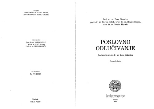 Poslovno odlucivanje