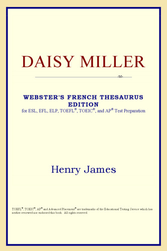 Daisy Miller (Webster's French Thesaurus Edition)