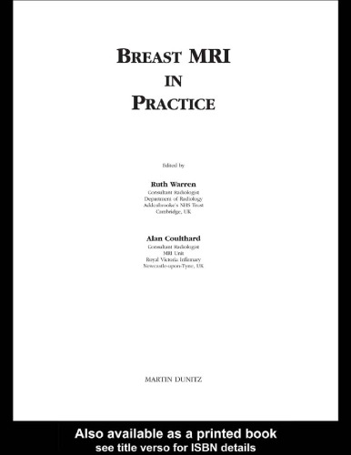 Breast MRI in Practice