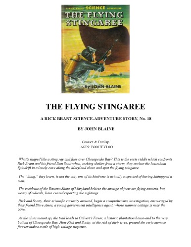 The Flying Stingaree (Rick Brant Science Adventure # 18)