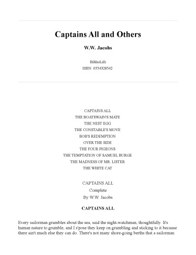 Captains All and Others