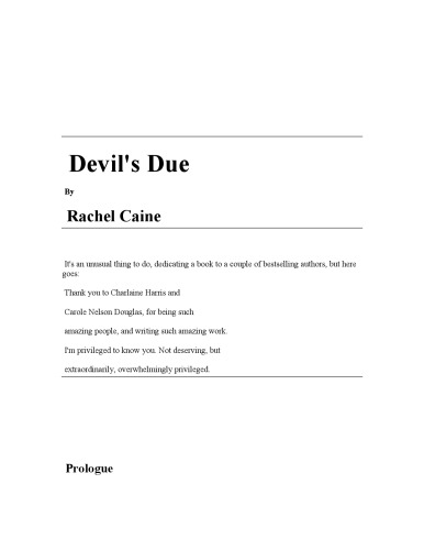 Devil's Due (Silhouette Intrigue)