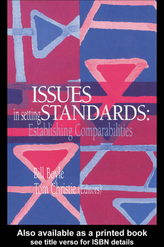 Issues In Setting Standards: Establishing Standards