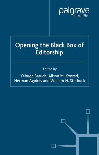 Opening the Black Box of Editorship