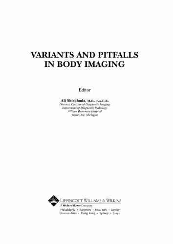 Variants and Pitfalls in Body Imaging