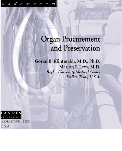 Organ Procurement and Preservation (Vademecum)