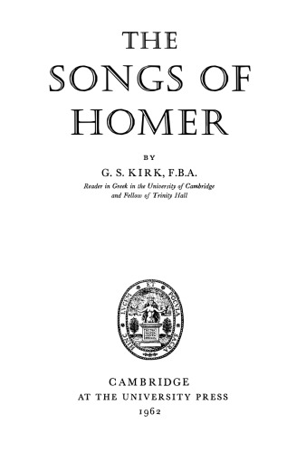 The Songs of Homer