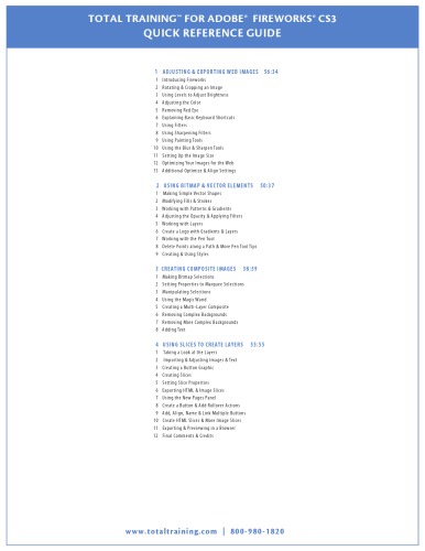 Total Training - Fireworks CS3 (Video Suite)