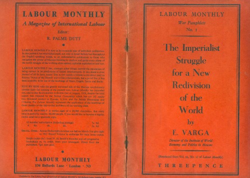 The imperialist struggle for a new redivision of the world (The Labour Monthly)