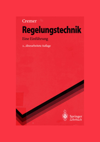 Regelungstechnik. Eine Einfuhrung  GERMAN