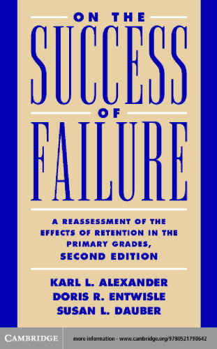 On the Success of Failure: A Reassessment of the Effects of Retention in the Primary School Grades