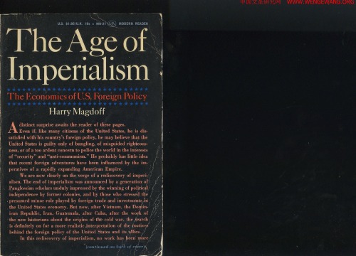 The Age of Imperialism the Economics of U.S. Foreign Policy