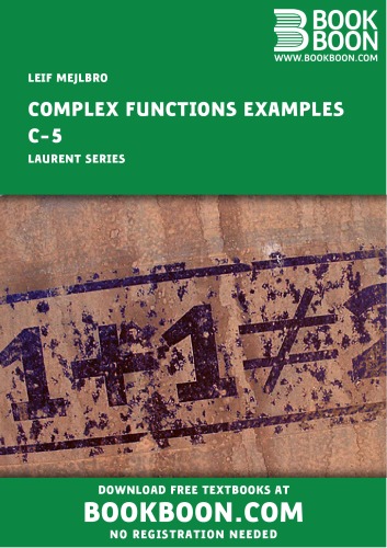 Complex Functions Examples c-5 - Laurent Series