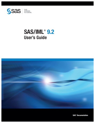 Sas Iml 9.2 User's Guide