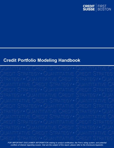 Credit Suisse's Credit Portfolio Modeling Handbook