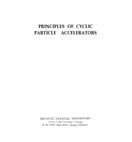 Principles of Cyclic Particle Accelerators