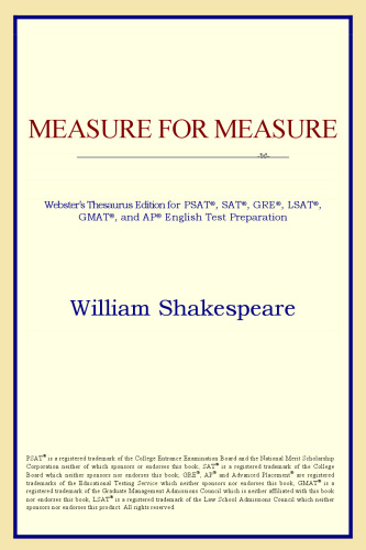 Measure for Measure (Webster's Thesaurus Edition)