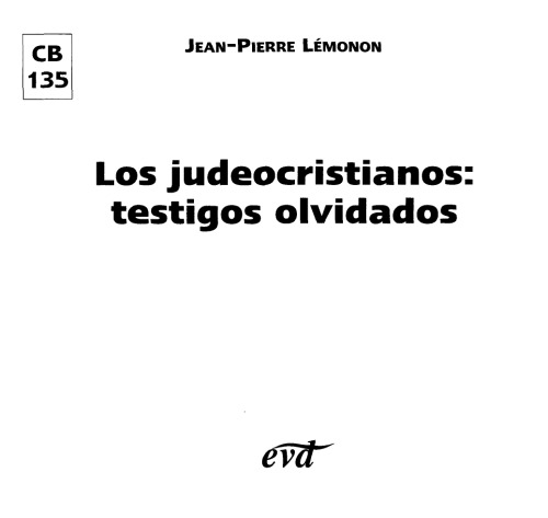 Los Judeocristianos: Testigos Olvidados