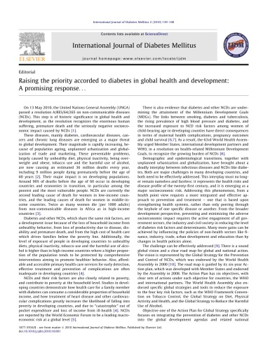 International Journal of Diabetes Mellitus, December 2010