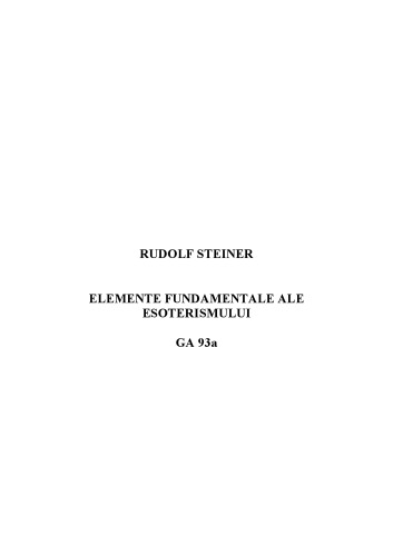 Elemente fundamentale ale esoterismului