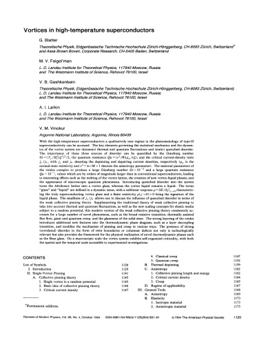 Vortices in high-temperature superconductors