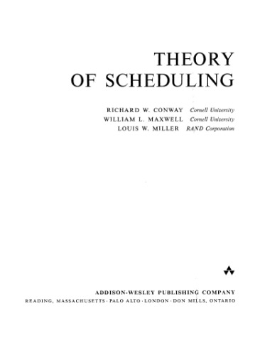 Theory of scheduling