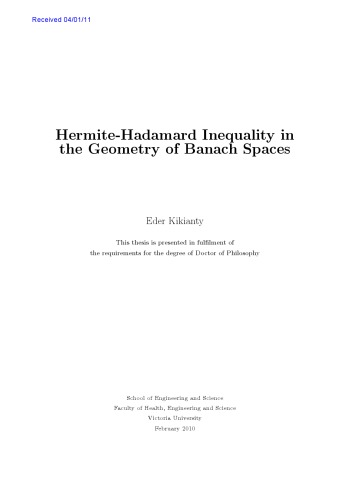 Hermite-Hadamard inequality in the geometry of Banach spaces