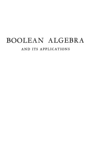 Boolean algebra and its applications